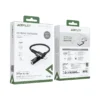 adaptador lightning a jack 3.5 mm hembra de la marca acefast con su caja