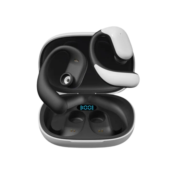 un par de audífonos over ear inalámbricos bluetooth m65 blanco 2