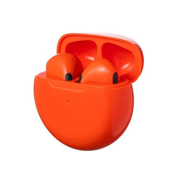 audífonos bluetooth inalámbricos pro 6 naranja 2