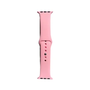 brazalete de silicón color rosado para smartwatch