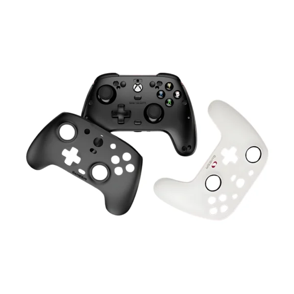 una carcasa color blanco y una negra para control G7 de la marca Gamesir para Xbox certificado