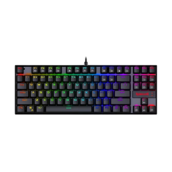 un combo de teclado y mouse color negro con luces led k552rgb y un muse griffin 2