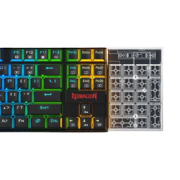 un combo de teclado y mouse color negro con luces led k552rgb y un muse griffin 3