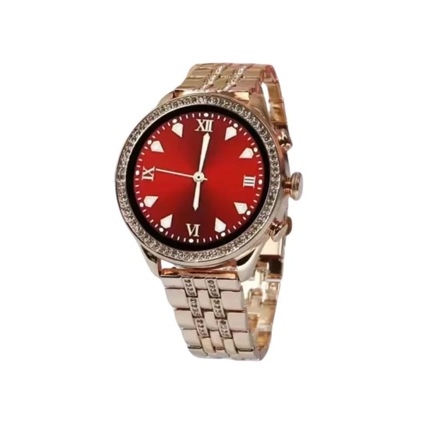 un kit de un reloj redondo gen 9 max en color rojo