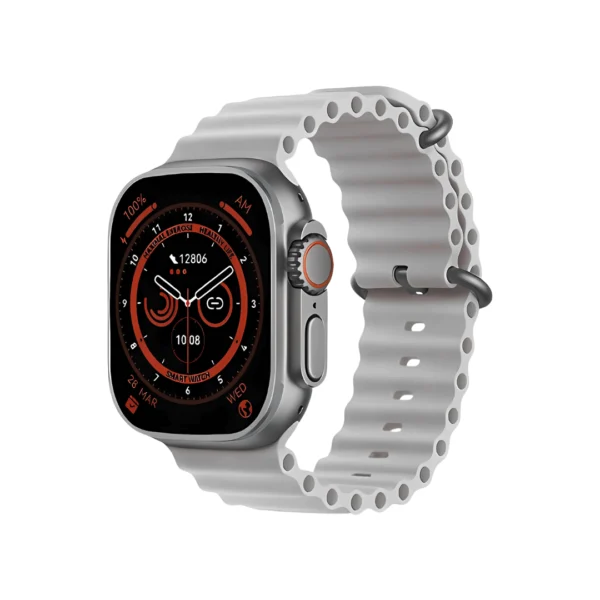 un smartwatch ultra 9 en color gris