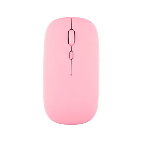 mouse inalámbrico conexión 2.4G rosado