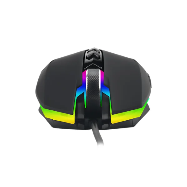 un mouse color negro con luces led lance corporal t-tgm107 t dagger 2