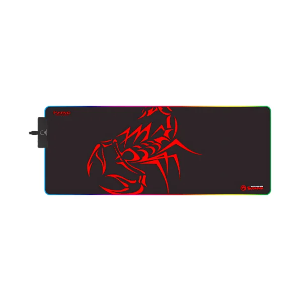 mousepad color negro marvo con hub usb