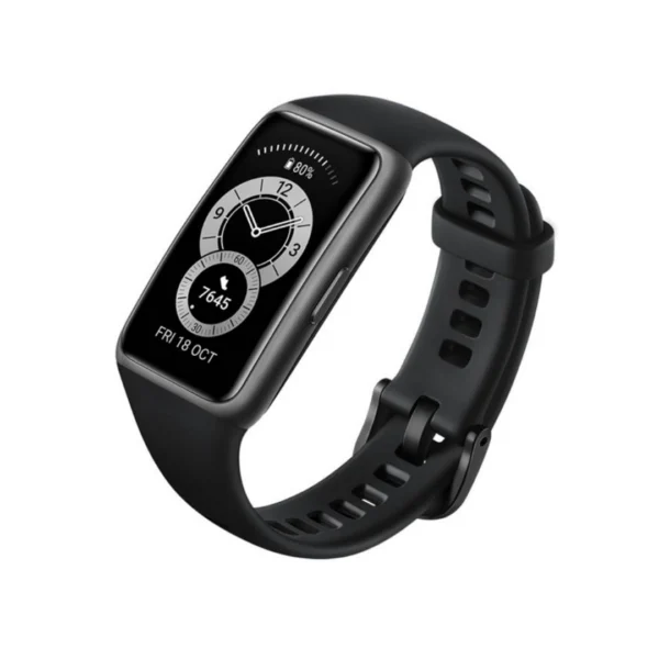 una smartband modelo c6 plus en color negro