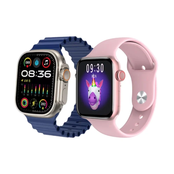 combo de smartwatch gama alta doble fendior azul