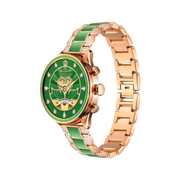 un reloj redondo femenino gen 11 en color verde