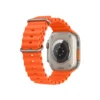 un smartwatch premium cuadrado modelo hello 3+ en color naranja 2