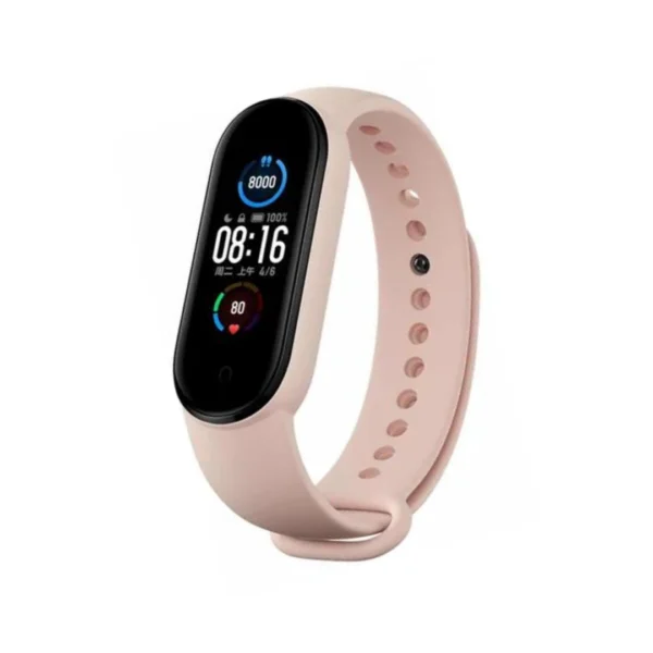 una smartband modelo m7 en color rosado