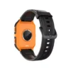 un smartwatch grado militar modelo p73 en color negro con naranja 2