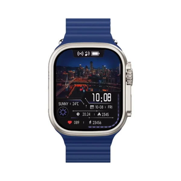 un smartwatch modelo t10 ultra en color azul 2