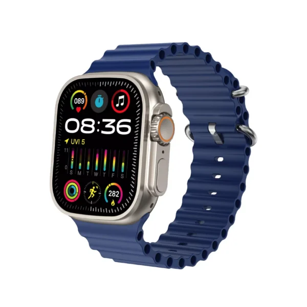 un smartwatch modelo t10 ultra en color azul