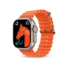 un smartwatch modelo t10 ultra en color naranja 2