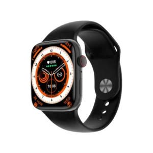 un reloj inteligente color negro modelo V9+ Pro max