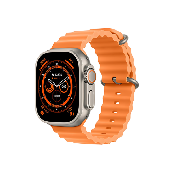 un smartwatch x8 + ultra en color naranja