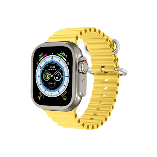 un smartwatch t900 ultra 2 big color amarillo