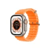 un smartwatch color naranja modelo t900 ultra big 2.09