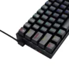 un teclado mecánico color negro k530 marca draconic 5