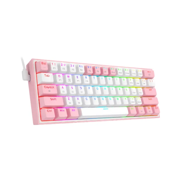 teclado mecánico color rosado fizz pro el salvador 2