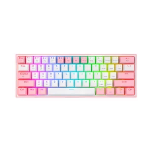 teclado mecánico color rosado fizz pro el salvador