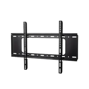 un rack o soporte para televisor de pared fijo color negro