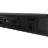 una barra de sonido color negro de la marca klip xtreme modelo kbs-001 de 32 pulgadas vista trasera