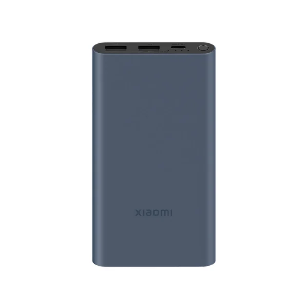 una batería portátil de la marca xiaomi en color azul de 10000 mah con una potencia de hasta 22.5 watts 2