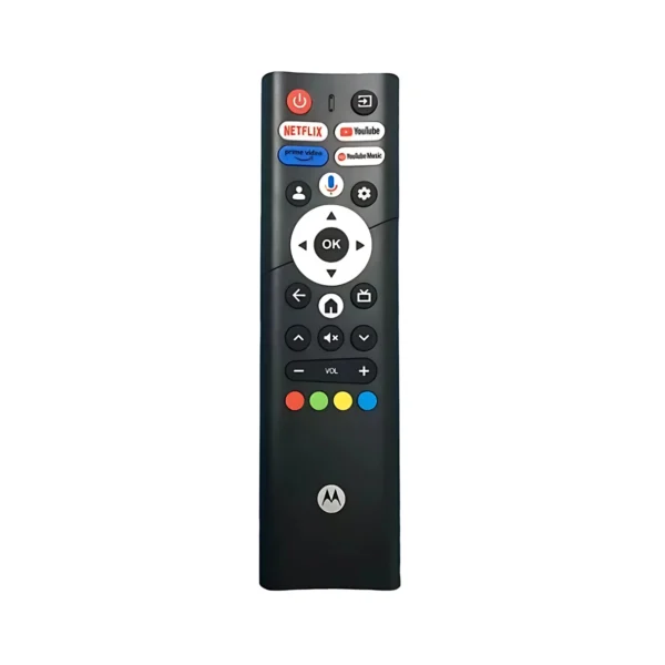 control remoto bluetooth incluido con televisor motorola de 50 pulgadas UHD 4K con google tv en color negro MOT50ULE11