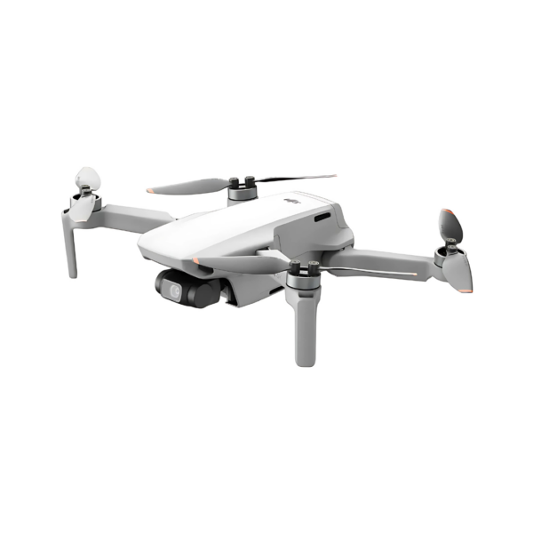 Un Dron DJI MINI 4K vista lateral