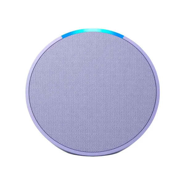 Una AMAZON ECHO en color Morada vista frontal