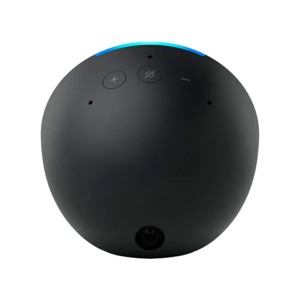 Una AMAZON ECHO en color Negro vista trasera