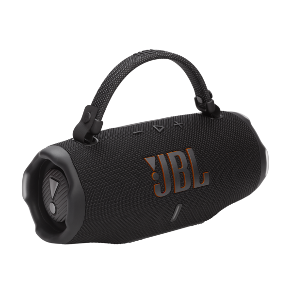 una bocina jbl charge 6 con su manecilla de transporte