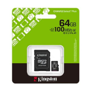 Tarjeta microSD Kingston Canvas Select Plus – Hasta 150MB/s, A1 U1 V10, Ideal para Android y Video HD
