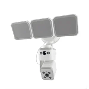 Cámara Inteligente Wi-Fi Doble Lente con Reflector Nexxt Solutions NHC-FP50DL Seguridad Exterior 2K QHD
