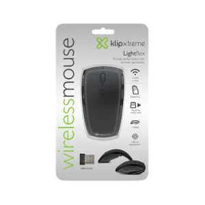 Mouse Inalámbrico Plegable Klip Xtreme Lightflex KMW-375 1000 DPI USB