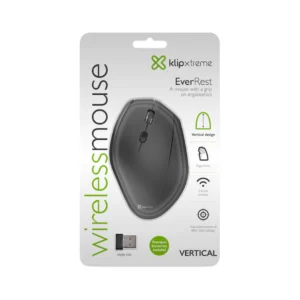 Mouse Vertical Inalámbrico Klip Xtreme EverRest KMW-390 Ergonómico 1600 DPI