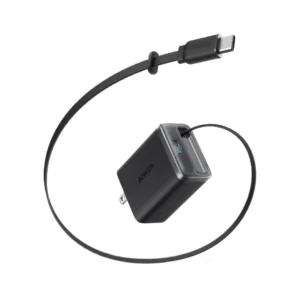 Cargador Anker Nano 35W USB-C con Cable Retráctil Integrado y Doble Puerto de Carga Rápida