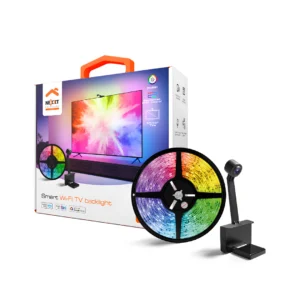 Cinta LED Inteligente Nexxt NHB-S615 para TV de 55" a 65" con Cámara RGBIC WiFi Sincronización de Pantalla