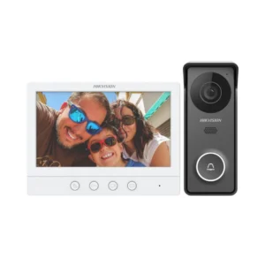 Kit de Videoportero Hikvision DS-KIS213(B) HD de 4 Hilos con Monitor TFT de 7" IP65