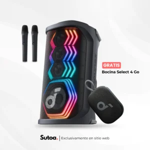 Bocina Inalámbrica Bluetooth Soundcore Rave 3S con Karaoke IA