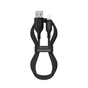 Cable Mophie Essentials USB-A a Lightning 2 Metros Trenzado Carga Rápida MFi
