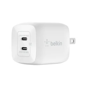 Cargador Belkin BoostCharge Pro WCH011 45W GaN Dual USB-C PD 3.0 con PPS