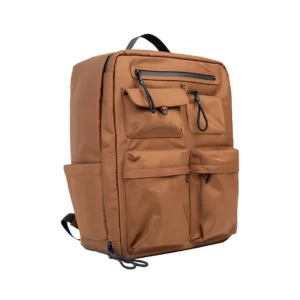 Mochila de Viaje Klip Xtreme Nomadia KNB-775 para Laptop 17.3" Marrón Resistente al Agua