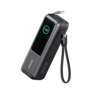 Batería Portátil Anker Power Bank 25,000mAh 165W con Cables USB-C Integrados, Carga Rápida y Pantalla Inteligente